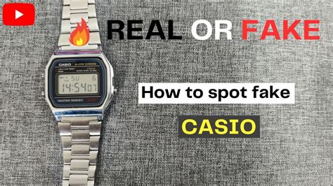 how to spot a fake casio vintage watch|how to check if casio is real.